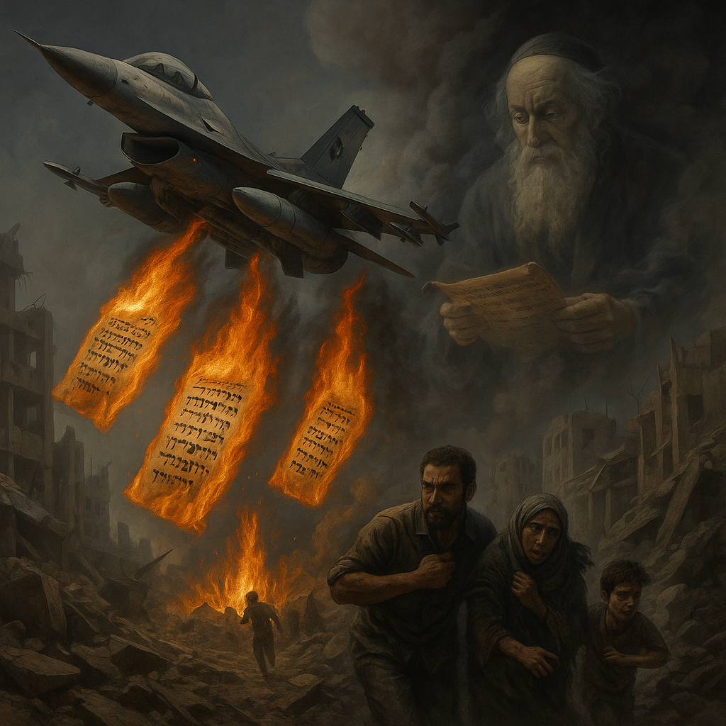 التوراة تقصف غزة